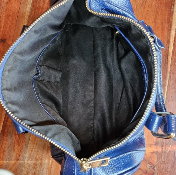 MAXINE COUTURE VINTAGE PEBBLED LEATHER DOCTOR HANDBAG - Picture 8 of 9